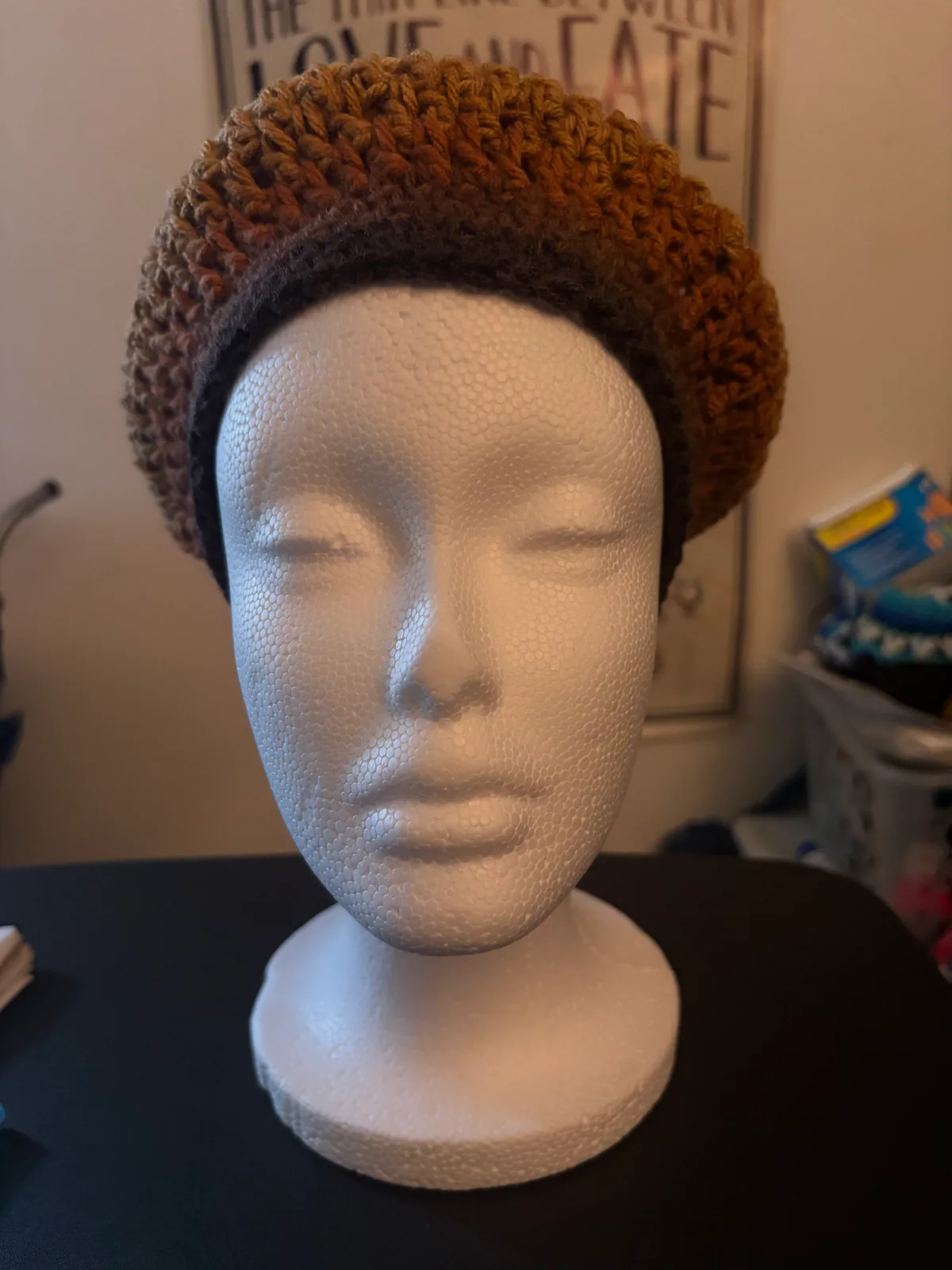 Boba Stripe Handmade Crochet Headwear, detail photo 4