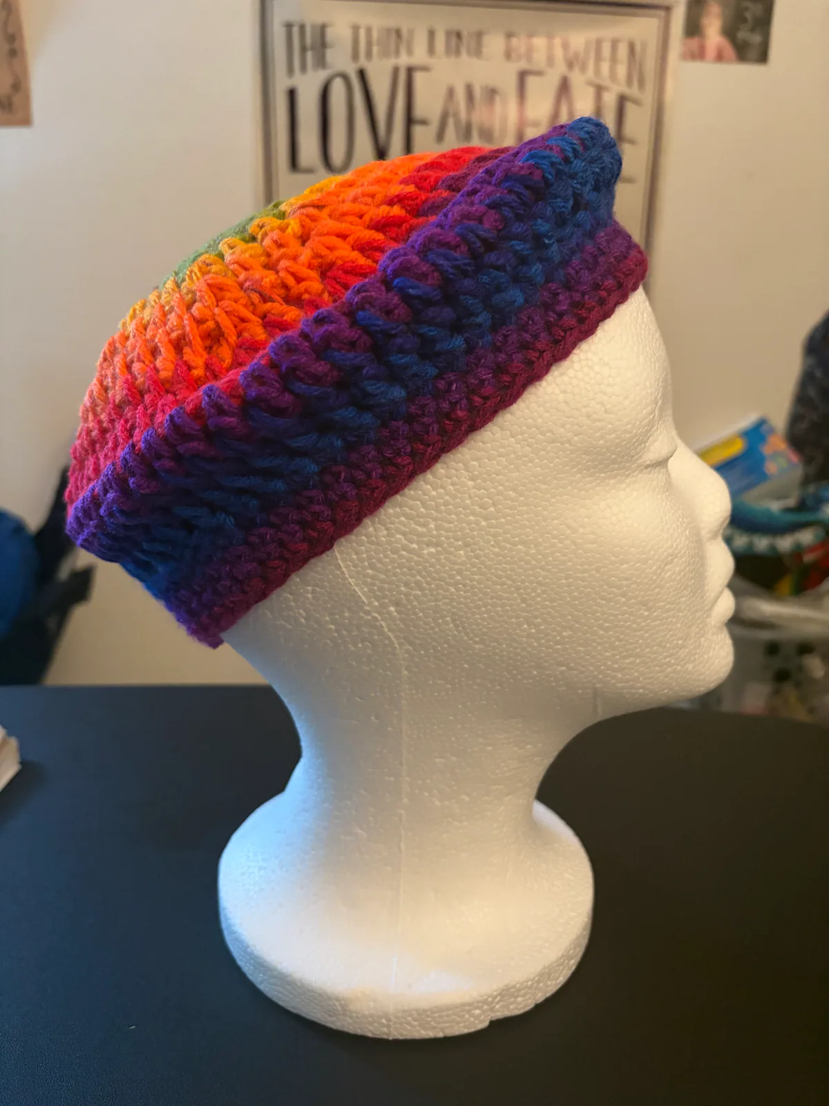 Favorite Stripe Handmade Crochet Headwear, detail photo 1