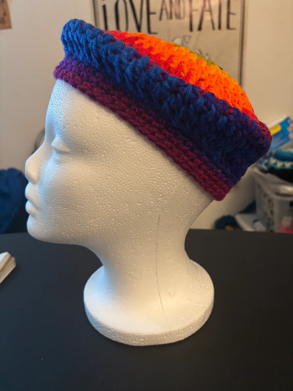 Favorite Stripe Handmade Crochet Headwear, detail photo 3