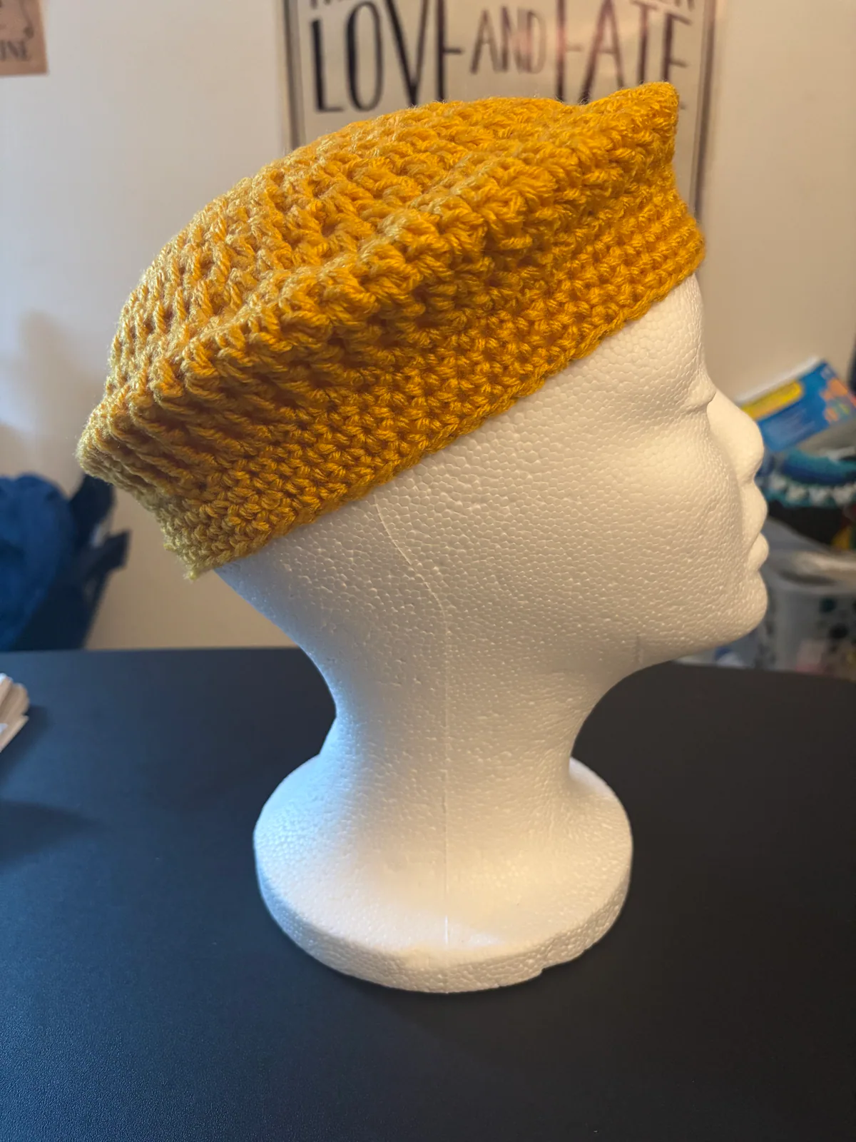 Gold Handmade Crochet Headwear, detail photo 1