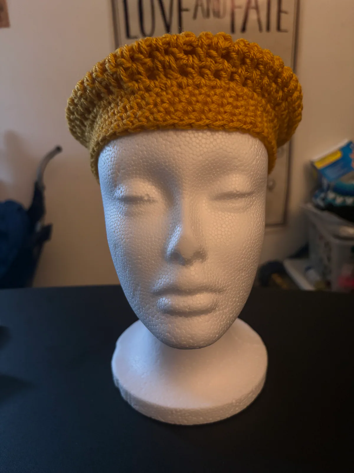 Gold Handmade Crochet Headwear, detail photo 4