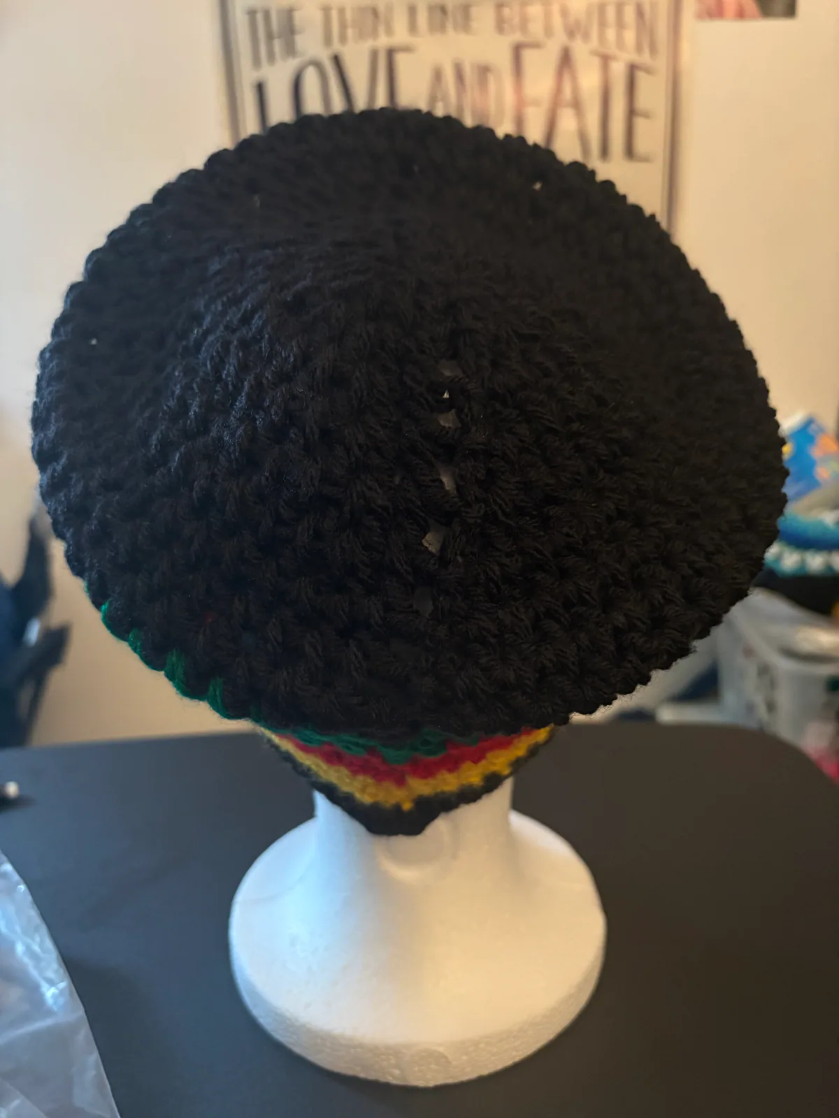 Heritage Stripe Handmade Crochet Headwear, detail photo 2