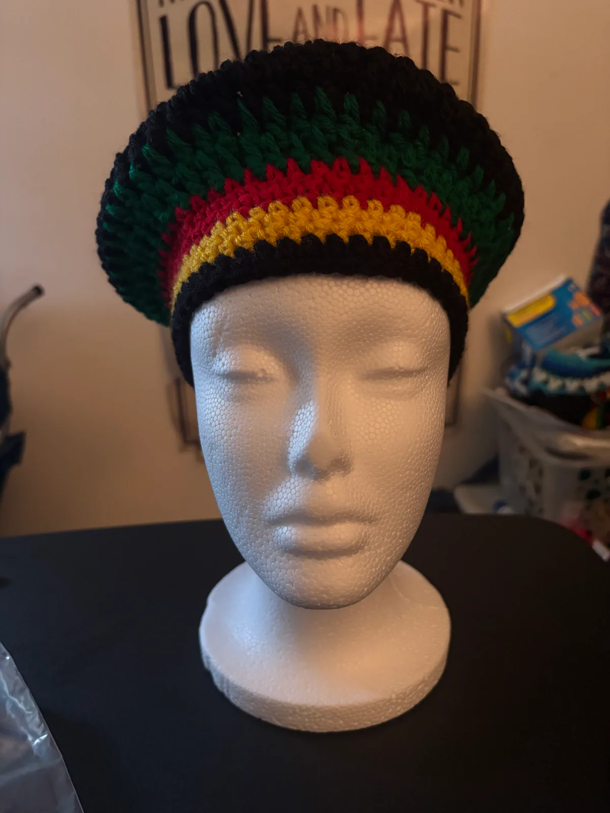 Heritage Stripe Handmade Crochet Headwear, detail photo 4