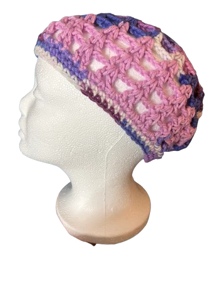 Iris Bouquet Handmade Crochet Headwear, detail photo 2