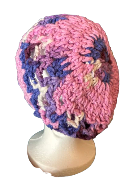 Iris Bouquet Handmade Crochet Headwear, detail photo 3