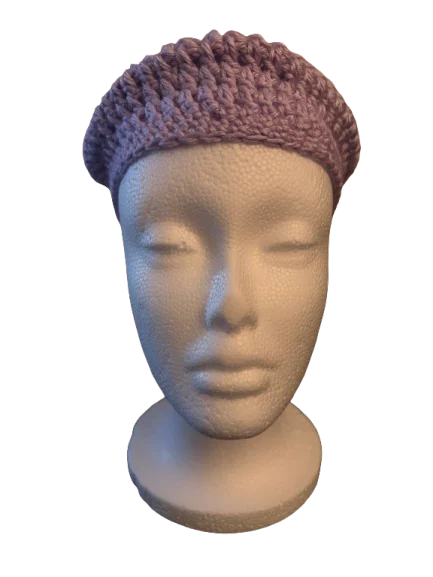 Lilac Handmade Crochet Headwear, detail photo 2
