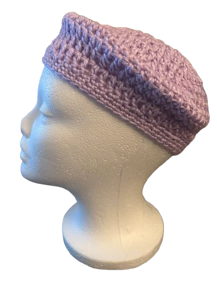 Lilac Handmade Crochet Headwear, detail photo 3