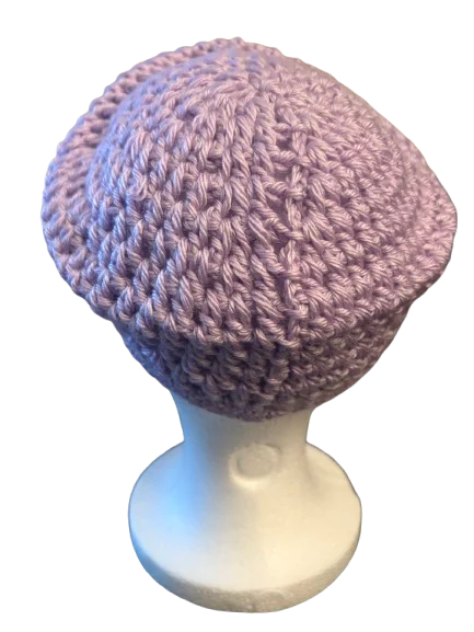 Lilac Handmade Crochet Headwear, detail photo 4