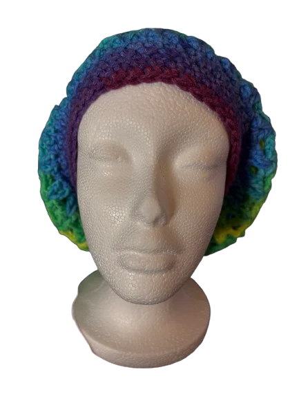 Parrot Stripe Handmade Crochet Headwear, detail photo 1