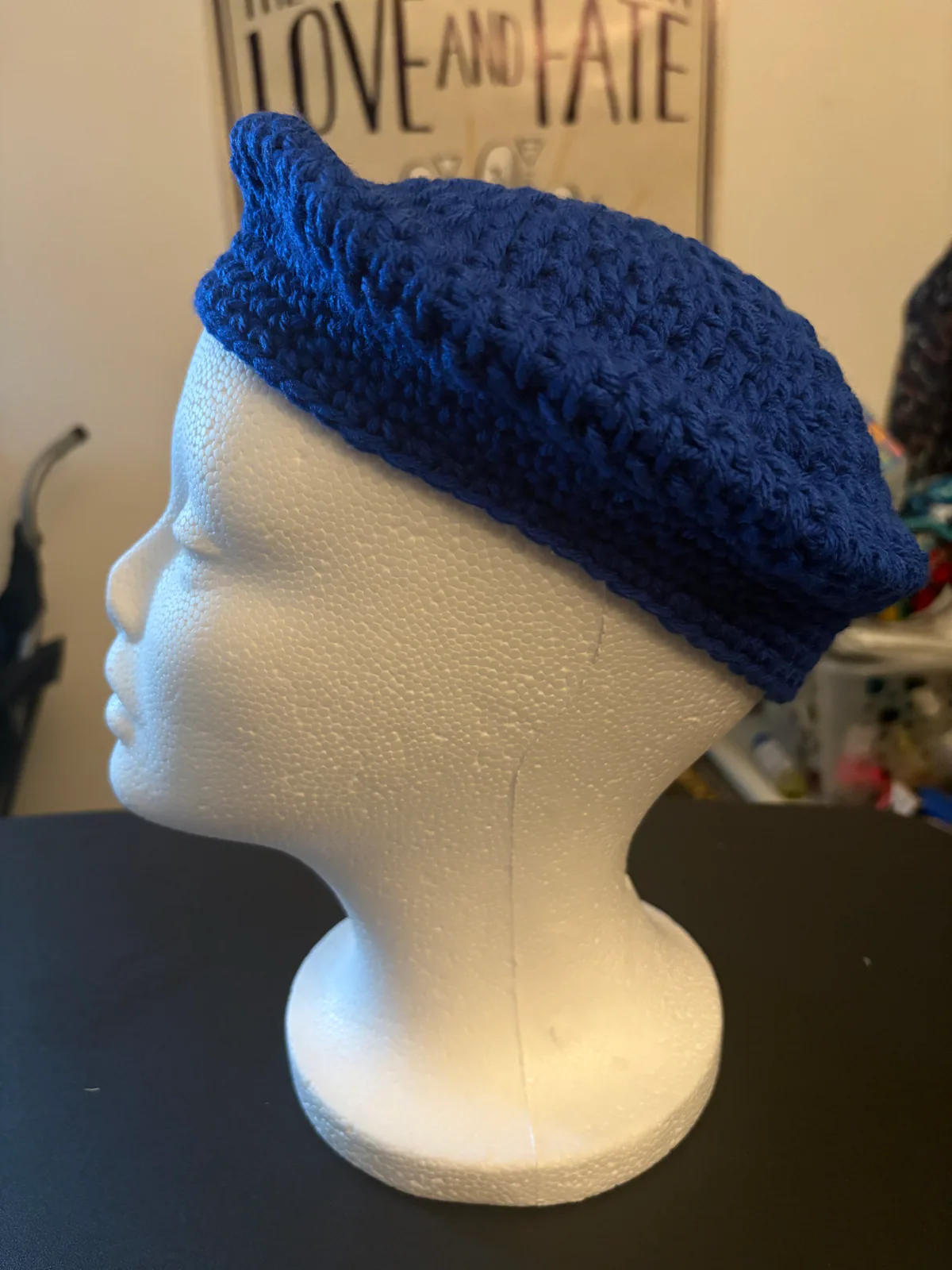 True Blue Handmade Crochet Headwear, detail photo 1
