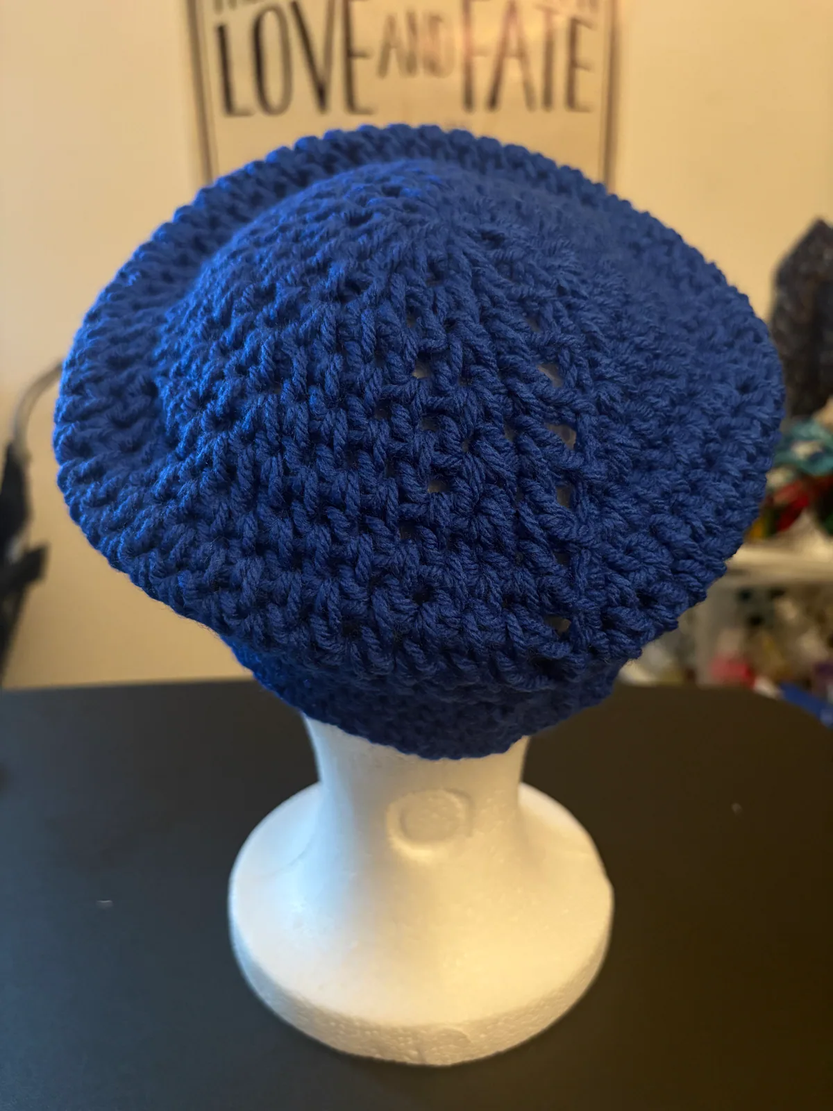 True Blue Handmade Crochet Headwear, detail photo 2